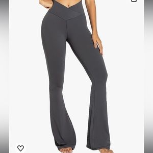 Sunzel Flare Leggings, Crossover with Tummy Control, High-Waisted, Wide Leg